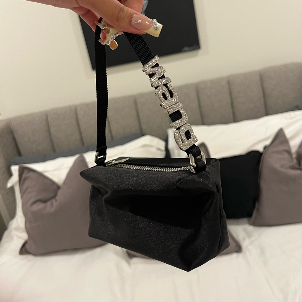 Alexander Wang Handbag with Rhinestone Strap